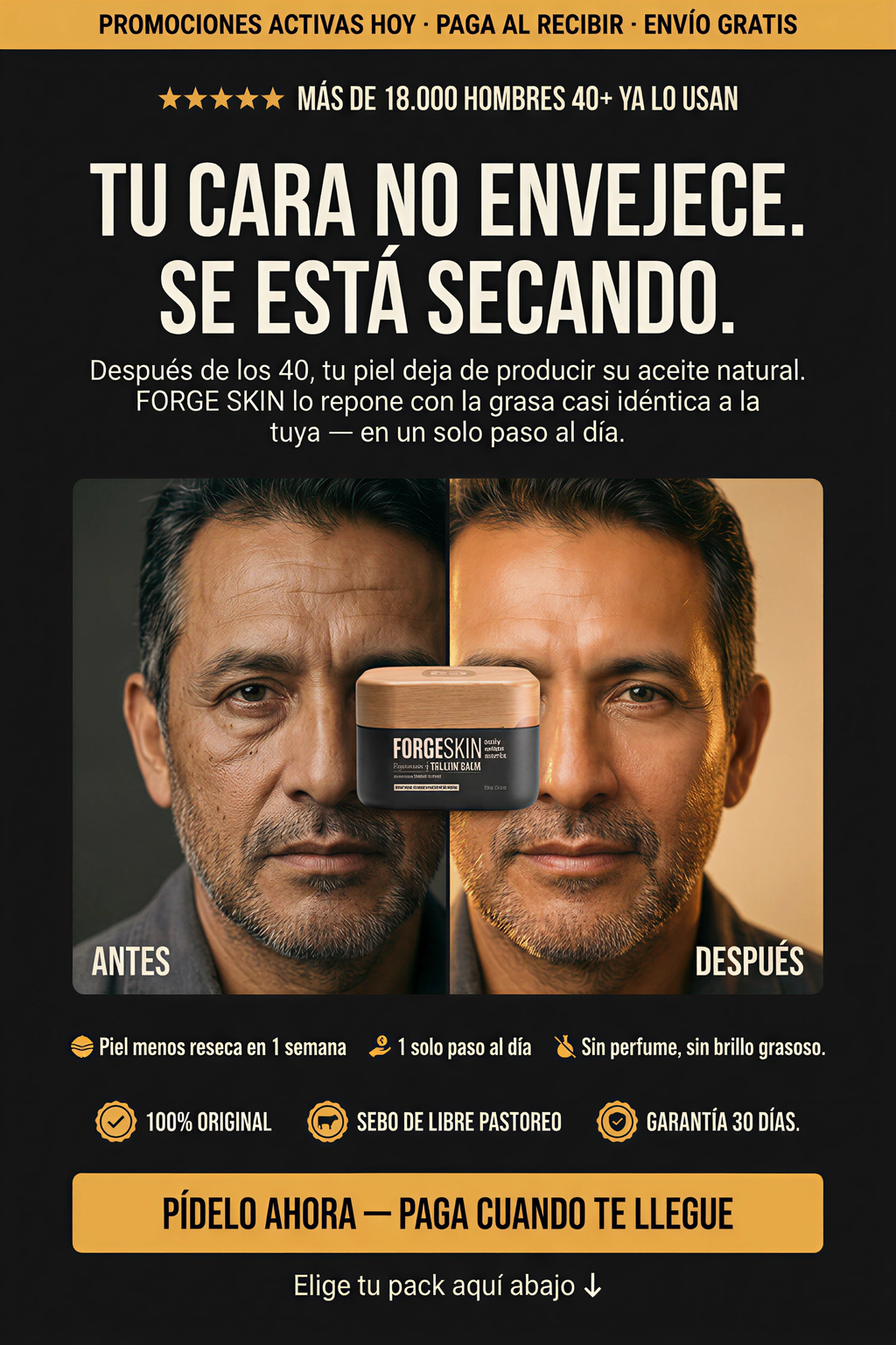 Tu cara no envejece, se está secando — FORGE SKIN
