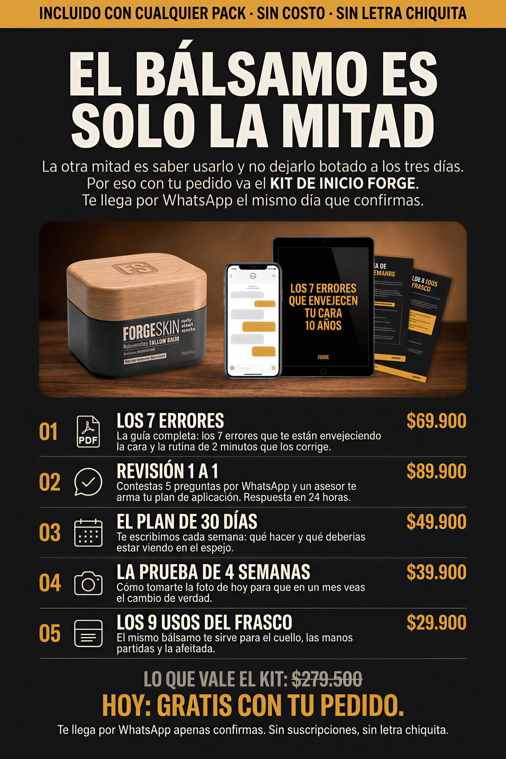Kit de inicio FORGE gratis con tu pedido